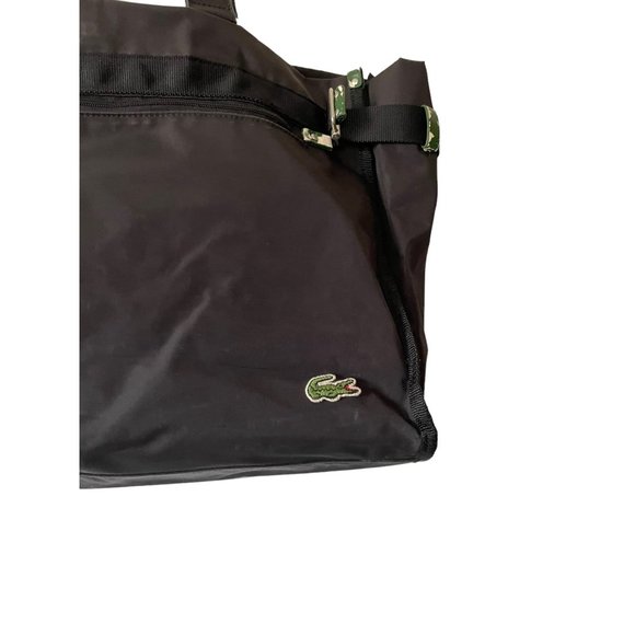 Lacoste Bags Lacoste Black Nylon Canvas Tote Bag Poshmark